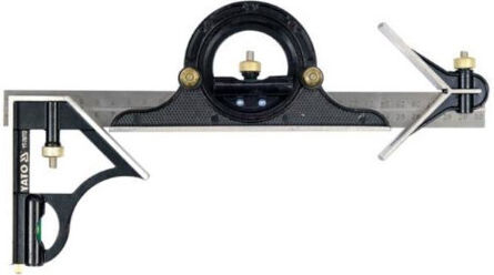 Yato Winkelmesser Zimmerleute Aluminium Länge 30cm mit Wasserwaage