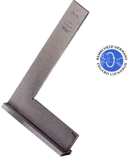 Luckhaus Luckhaus Aluminum Blacksmiths Angle Ruler with Rabbet Length 20cm