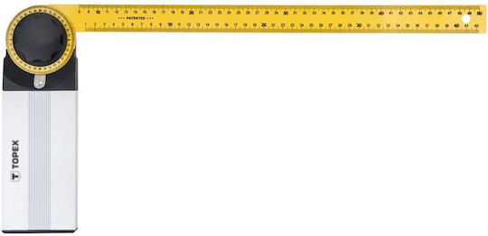 Topex Electricians Aluminum Angle Ruler Length 75cm with Protractor