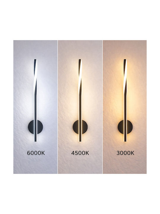 VenCore Modern Wall Lamp with Integrated LED and Adjustable White Light