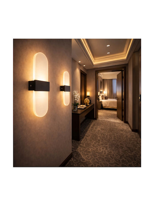 VenCore Φωτιστικό Τοίχου LED Μαύρο 5x30εκ. VenCore Φωτιστικό Τοίχου LED Μαύρο 5x30εκ.