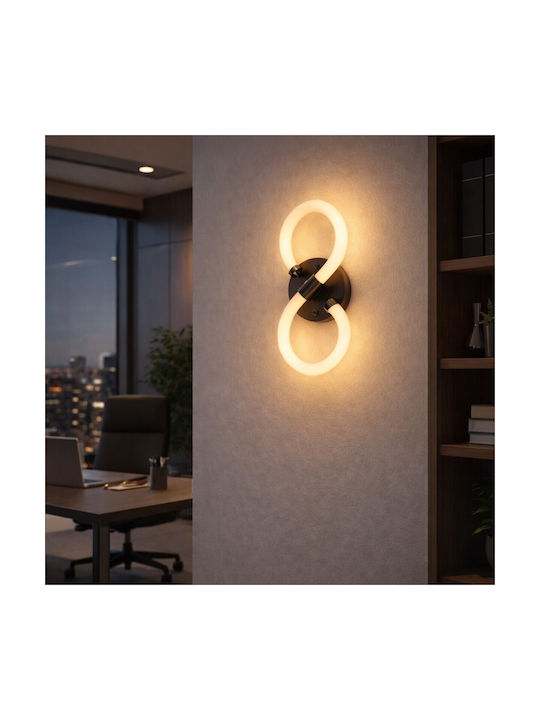VenCore Modern Wall Lamp with Integrated LED and Adjustable White Light