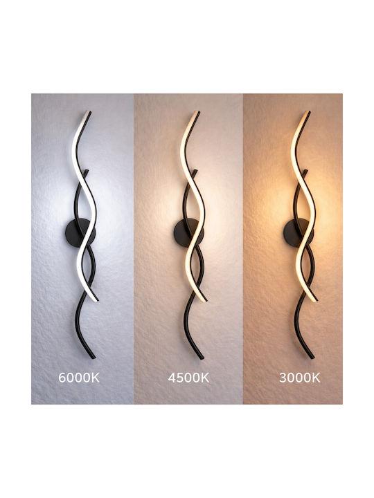 VenCore Modern Wall Lamp with Integrated LED and Adjustable White Light