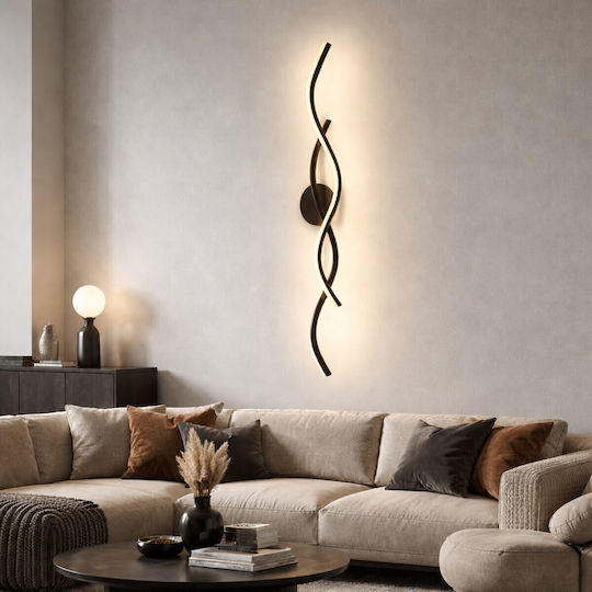 VenCore Modern Wandleuchte mit Integrierte LED und Warm zu kühlem Weiß Silber