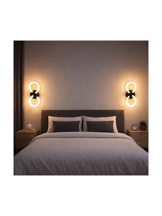 VenCore Modern Wall Lamp with Integrated LED and Adjustable White Light Gold