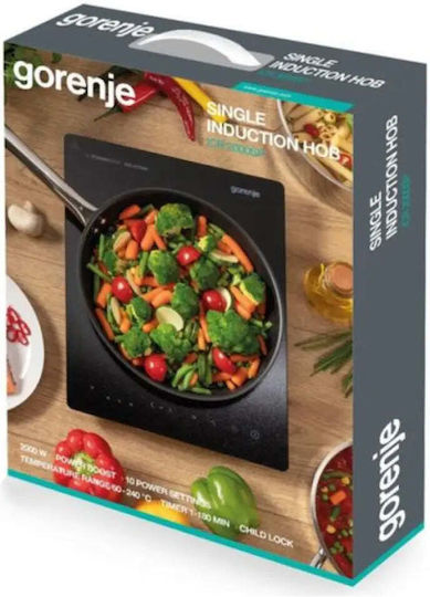 Gorenje Επιτραπέζια Εστία Επαγωγική Μονή Μαύρη