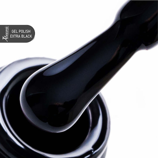 Alezori Halb-permanenter Nagellack Extra Black 15ml 15ml 1Stück