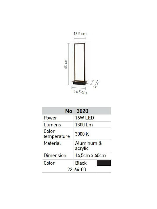 Inlight Decorative Lamp Black