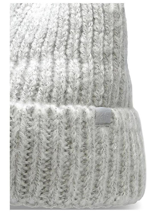 Beanie Women's Knitted Beanie in Grey Colour
