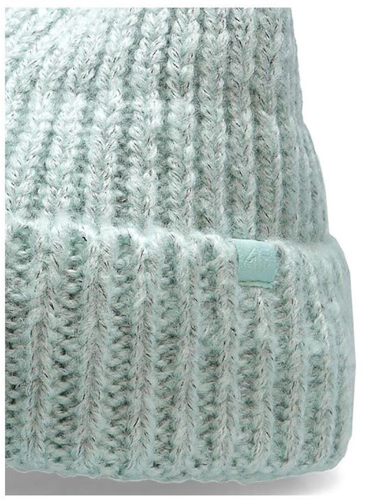 Damen Beanie Strickmütze in Türkis Farbe