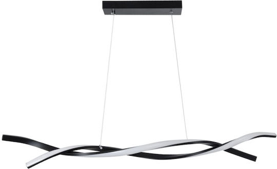 VenCore Black LED Pendant Ceiling Light with Adjustable White Light Grid