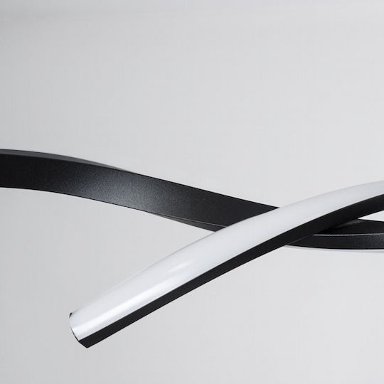 VenCore Black LED Pendant Ceiling Light with Adjustable White Light Grid