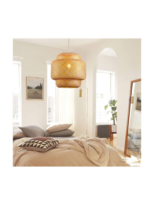 VenCore Lumini Suspendate Boem Rețea cu Bază de Bec E27 56x56x54cm