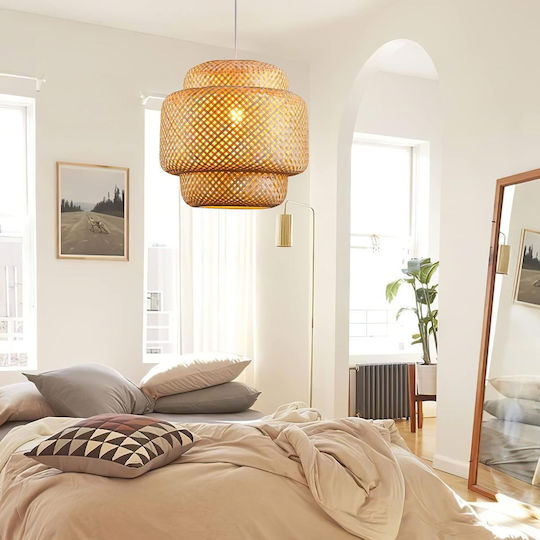 VenCore Boho Grid Pendant Ceiling Light with E27 Socket 56x56x54cm