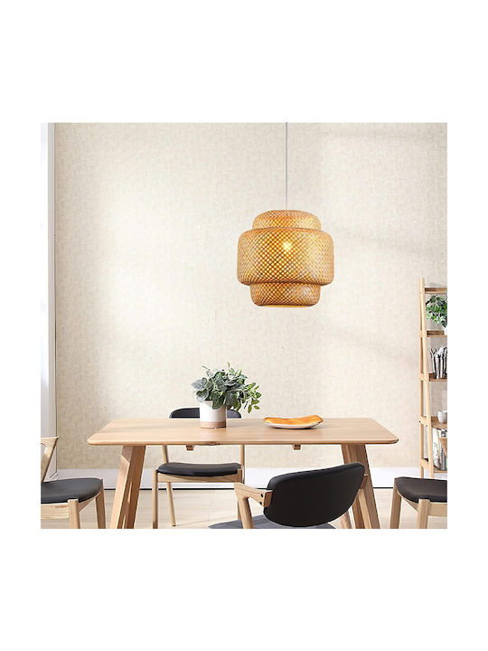 VenCore Lumini Suspendate Boem Rețea cu Bază de Bec E27 56x56x54cm