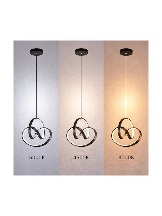 VenCore Ceiling Pendant Light Gold LED With Adjustable White Light 25x25x32cm