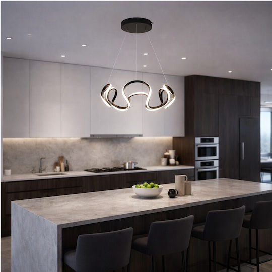 VenCore White LED Ceiling Light with Warm to Cool White Light 48x48x18cm