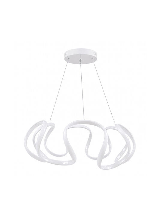 VenCore White LED Ceiling Light with Warm to Cool White Light 48x48x18cm