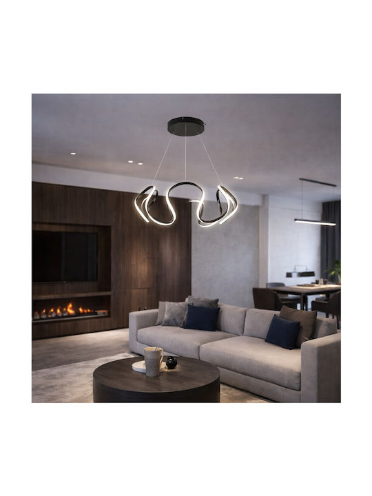 VenCore White LED Ceiling Light with Warm to Cool White Light 48x48x18cm