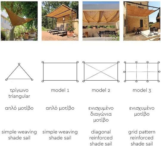 Showood Triangle Shade Sail 4x5x4m