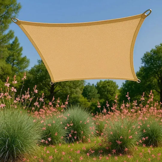 Showood Square Shade Sail Ecru 3.6x3.6m 230gr/m²