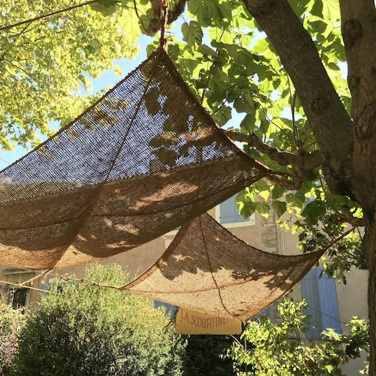 Showood Квадратно Кафяво Shade Sail С Парчета 3x2m