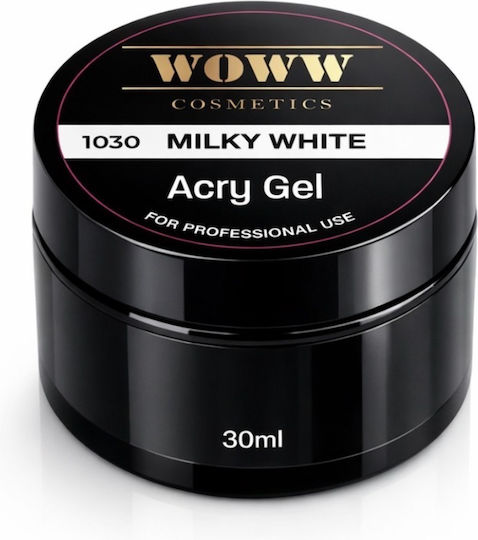 Woww Cosmetics Acrygel Νυχιών Λευκό 30ml