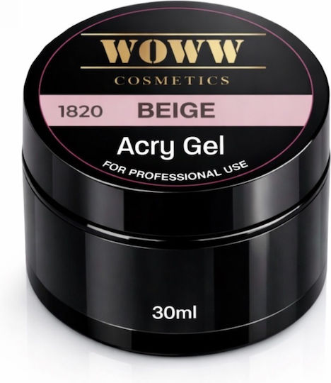 Woww Cosmetics Acrygel Гел За Нокти Бежов 30ml
