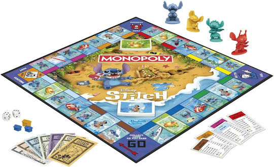 Επιτραπέζιο Παιχνίδι Monopoly Stitch για 2-4 Παίκτες 8+ Ετών G0388102 (EN) Disney