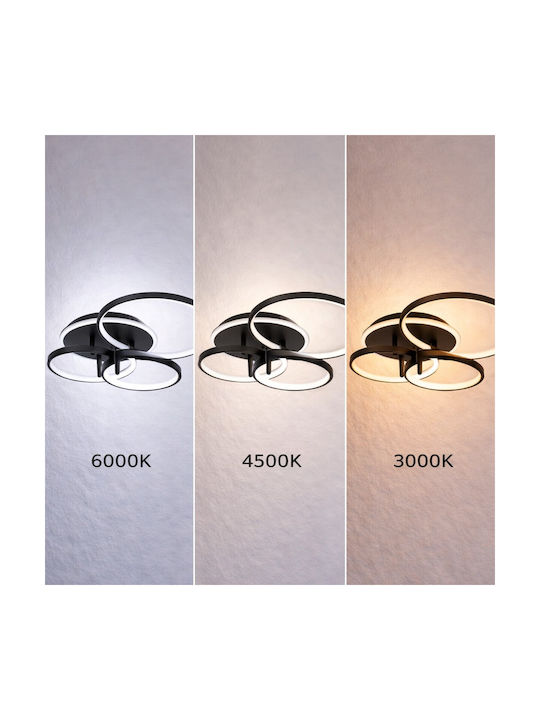 VenCore Ceiling Light 89cm Gold with Integrated LED and Remote Control