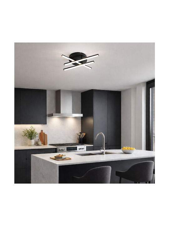 VenCore Ceiling Light 50cm White with Integrated LED and Remote Control