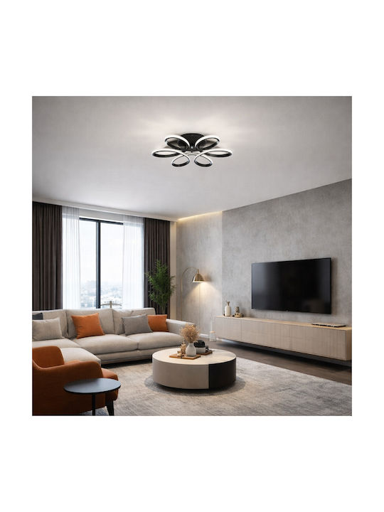 VenCore Plafonieră de Tavan 60 cm Aurie cu LED Integrat și Telecomandă