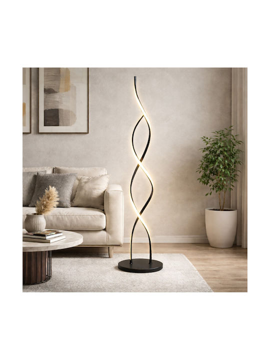 VenCore LED Φωτιστικό Δαπέδου Υ125xΜ25εκ. με Ρυθμιζόμενο Λευκό Φως Χρυσό