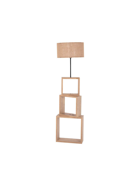 Freebox Floor Lamp H140xW38cm. with Socket for Bulb E27 Beige