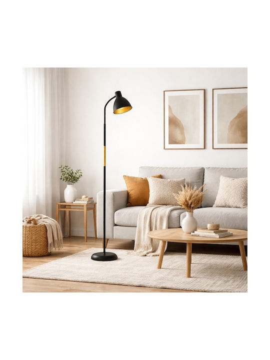 VenCore Floor Lamp H150xL23cm with Socket for E27 Bulb White