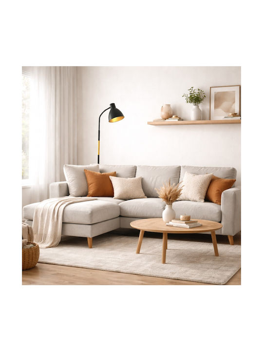 VenCore Floor Lamp H150xL23cm with Socket for E27 Bulb White