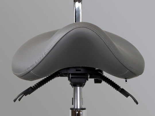 Habys Medical Stool with Backrest Gray T-PZSFTAB004