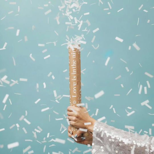 Confetti Cannon 40cm with White Confetti