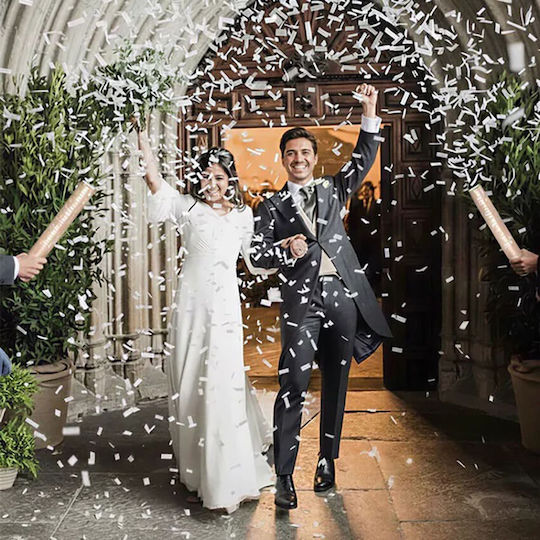 Confetti Cannon 40cm with White Confetti
