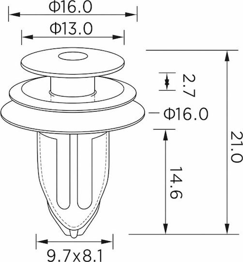 Epcrc2259 Mounting Clips 10 Pcs