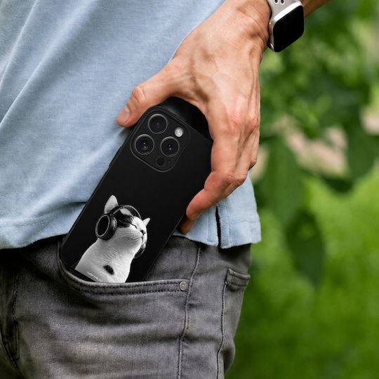 Калъф Sonique Men's Edition Series Realme C67 4g Audio Kitten Бял
