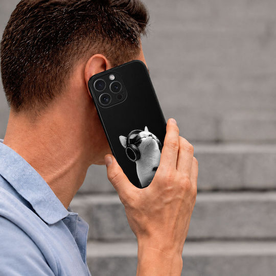 Калъф Sonique Men's Edition Series Realme C67 4g Audio Kitten Бял