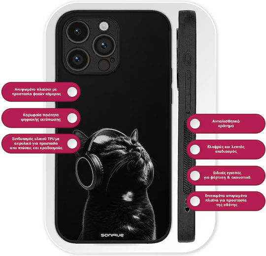 Sonique Men's Edition OnePlus 13 5G Audio Kitten Black Case
