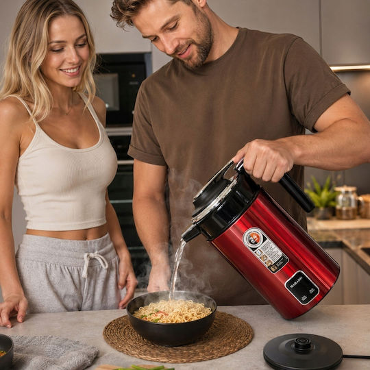 Verk Group Βραστήρας 3.5lt 1500W Κόκκινος