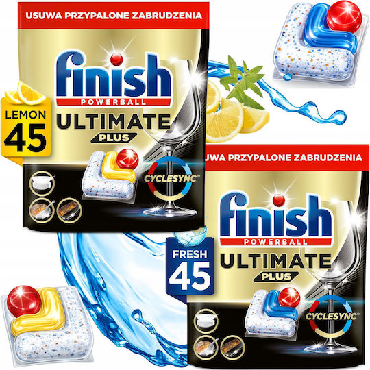Finish Finish Ultimate Plus 45 Kapseln Geschirrspülmittel 650g