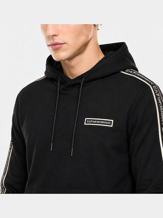 Emporio Armani Суитшърт Черен с Качулка