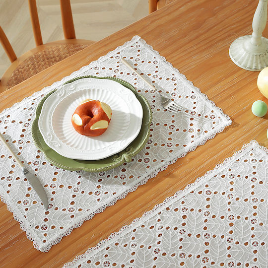FRIPIA Текстилни Салфетки Бели 45x30см