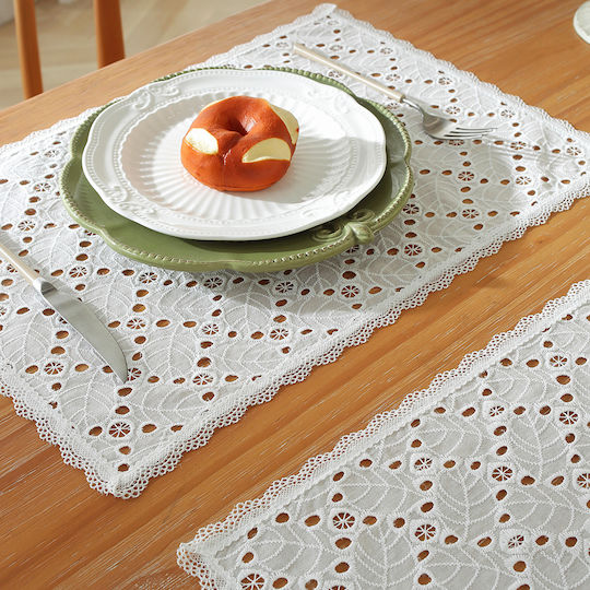 FRIPIA Текстилни Салфетки Бели 45x30см
