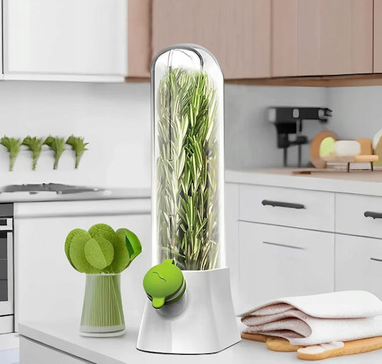 Ecarla Fresh Herb Storage Container Refrigerator Poj09