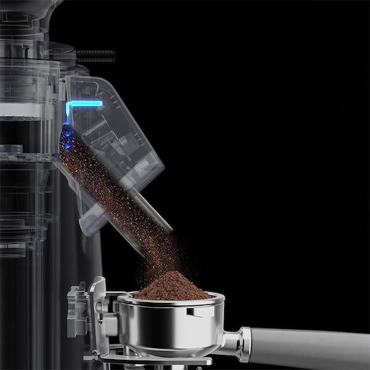 Rohnson Electric Coffee Grinder 260W with 350gr Capacity and 100 Grind Levels Silver
